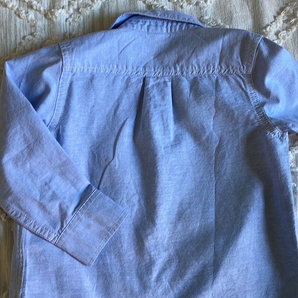 GAP chambray button down 3T - Picture 6 of 7